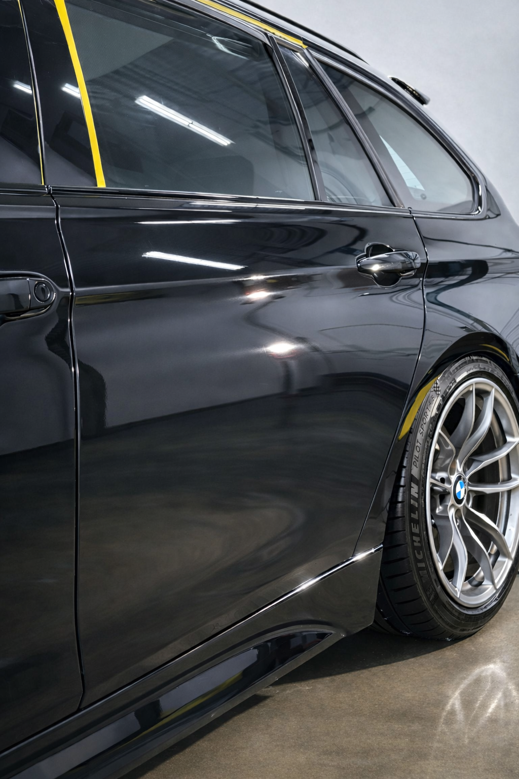 Paint correction machine polishing process